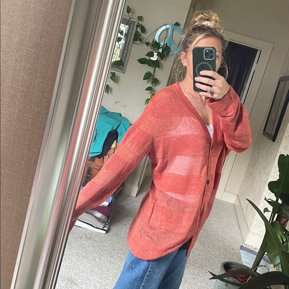 Lafayette 148 New York Organic Hemp Cardigan - Picture 6 of 14